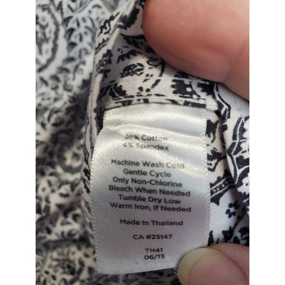 Talbots Wrinkle Resistant Scroll Print Flip Cuff … - image 5